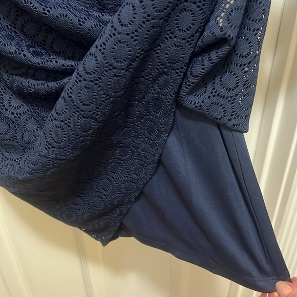 NWT LILLY PULITZER ALDEN TUNIC DRESS TRUE NAVY - Picture 7 of 8